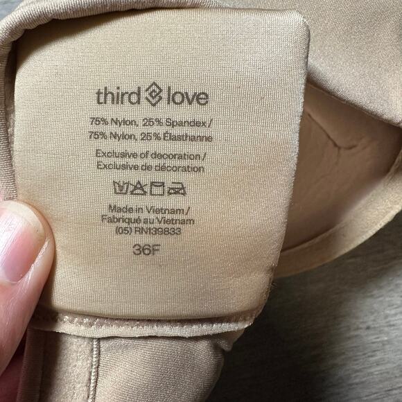 Thirdlove Back Smoothing T-Shirt Bra Nude 36F - Picture 4 of 4